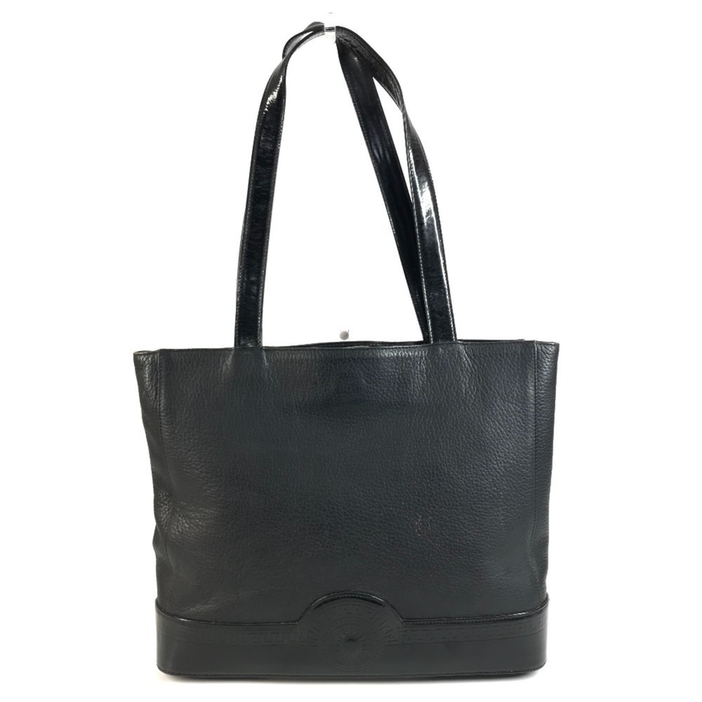 VERSACE Vintage Sunburst Logo Tote Bag/Shoulder Bag, Leather, Men's/Women's, ...